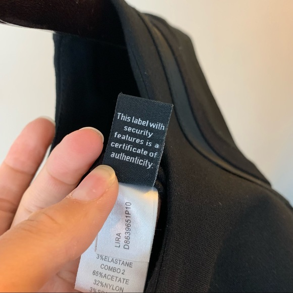 DVF Black bodycon knit dress size 6 - Picture 5 of 6